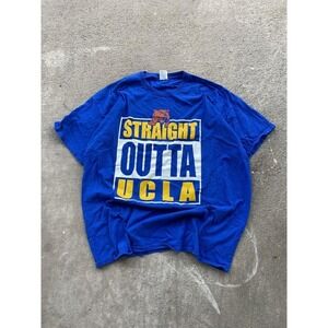 Vintage UCLA Bruins Shirt Mens 2XL Blue NCAA Fruit Of The Loom Straight Outta Te